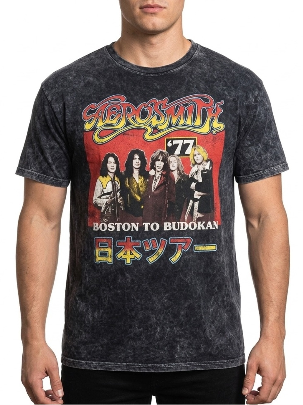 Aerosmith Band Tee Shirt 1977 Boston to Budokan